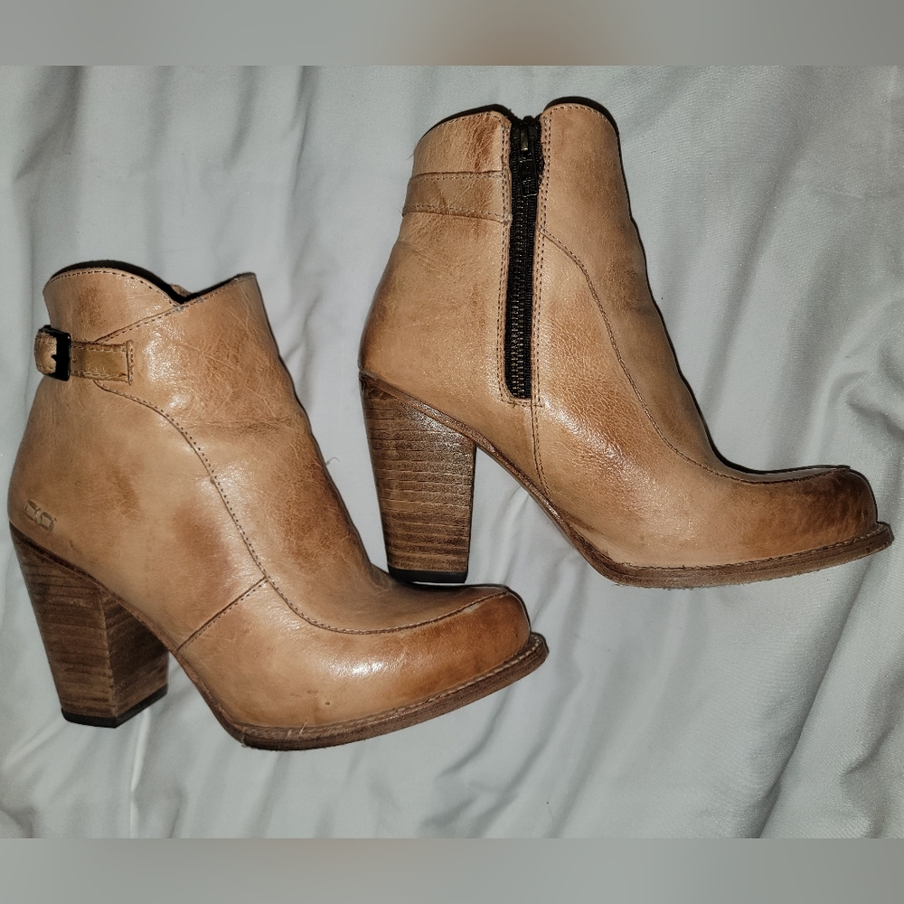 Leather boots